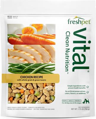 Vital Chicken Recipe Fresh Dog Food, 1.75-lb bag, bundle of 8