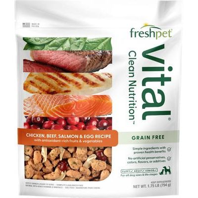 Paquete: Golosinas frescas Freshpet Dognation con receta de pollo + Alimento fresco Vital con receta de pollo, ternera, salmón y huevo