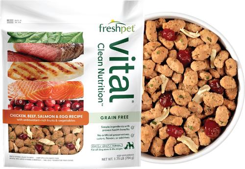 Bundle: Freshpet Vital Chicken, Beef, Salmon & Egg Recipe Fresh Food + Dognation Turkey Bacon Fresh Dog Treats