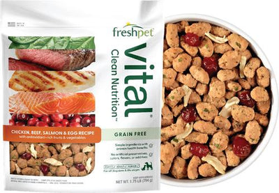 Bundle: Freshpet Vital Chicken, Beef, Salmon & Egg Recipe Fresh Food + Dognation Turkey Bacon Fresh Dog Treats