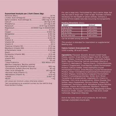 Senior 12-In-1 Advanced Multivitamin Soft Chews Supplement for Senior Dogs, 120 count