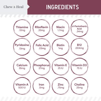 Senior 12-In-1 Advanced Multivitamin Soft Chews Supplement for Senior Dogs, 120 count