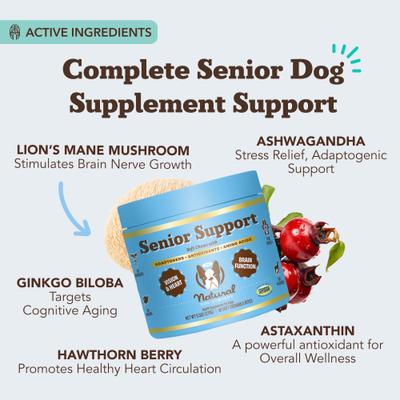 Turkey Flavored Chew for Senior Dogs, 90 count