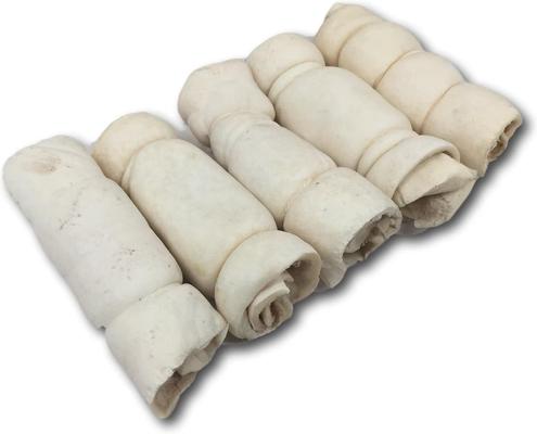 Buffalo Beef Cheek Rolls Dog Treat, 5 count, 5 - 6 inches