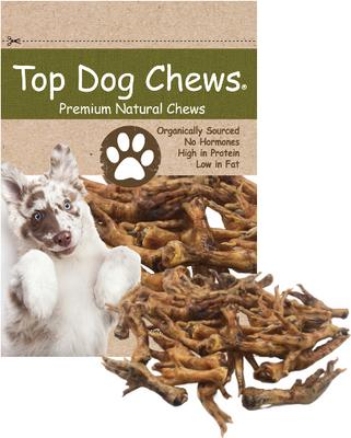 Golosinas masticables naturales para perros Chicken Feet, 25 unidades