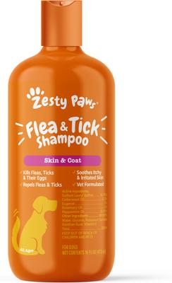 Flea & Tick Veterinary Formulated Soothing Deodorizing Shampoo for Dogs, 16-fl oz bottle