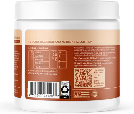 Probiotic Soft Chew Supplement for Dogs, 90 count
