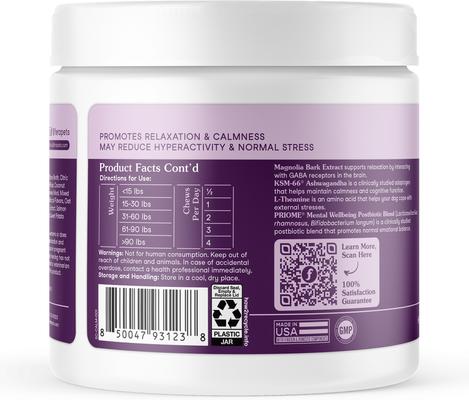 Calming Soft Chews Supplement for Dogs, 90 count