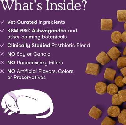 Calming Soft Chews Supplement for Dogs, 90 count