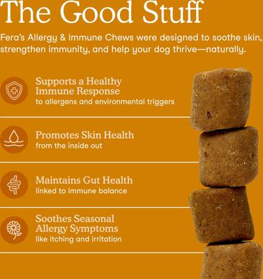 Allergy & Immune Support Soft Chew Supplement for Dogs, 90 count