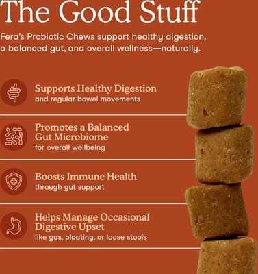 Probiotic Soft Chew Supplement for Dogs, 90 count