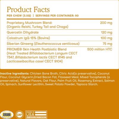 Allergy & Immune Support Soft Chew Supplement for Dogs, 90 count