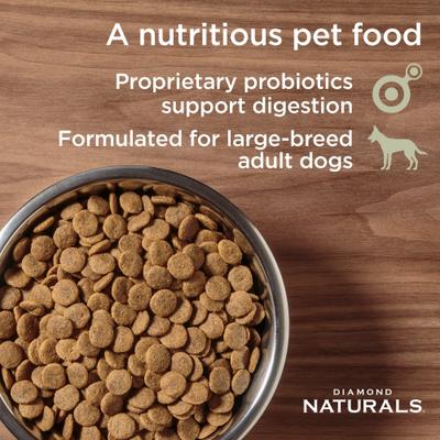Naturals Large Breed Adult Chicken & Rice Formula Dry Dog Food, 40-lb bag