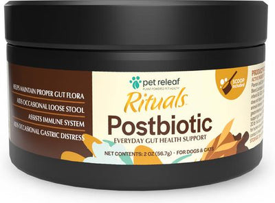 Postbiotic Gut Health Powder Digestive Aid Supplement for Dogs & Cats, 2-oz jar