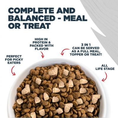 Meal Toppers Beef & Sweet Potato Recipe High-Protein Freeze-Dried Dog Food Topper, 8-oz bag