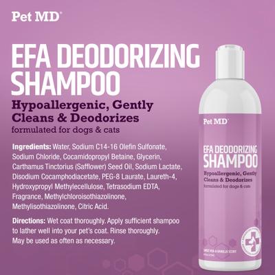 EFA Deodorizing & Hypoallergenic Shampoo for Cats & Dogs, 16-fl oz bottle