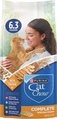 Purina Cat Chow Complete High Protein with Real Salmon Dry Cat Food, 15-lb bag