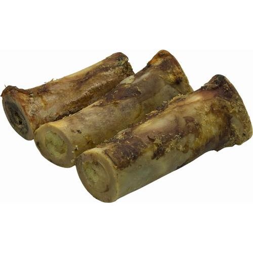 Golosina masticable para perros con hueso relleno de médula de res de 6 pulgadas, 1 unidad