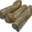 Tubo traqueal doble relleno de 6 pulgadas con golosina masticable de mantequilla de maní para perros, 3 unidades