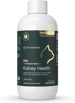 Veterinary Strength Kidney Health Renal Essentials Pro Creamy Chicken Flavored Liquid Kidney Supplement for Cats, 4-fl oz bottle