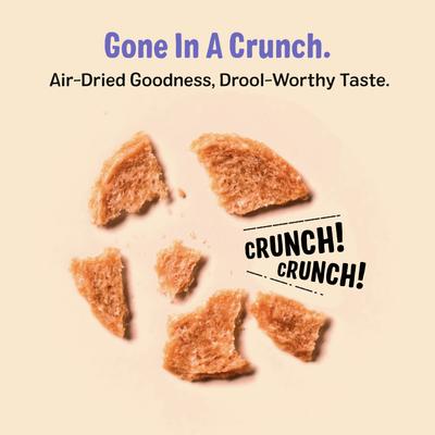 Bark'N Crunch! Chicken Chips Cheese Flavor Dehydrated Dog Treats, 4-oz bag