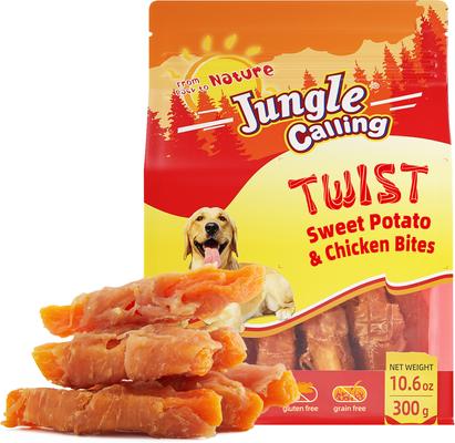 Skinless Chicken Gluten-Free & Grain-Free Wrapped Sweet Potato Chewy Dog Treats, 10.6-oz