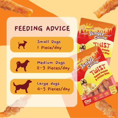 Skinless Chicken Gluten-Free & Grain-Free Wrapped Sweet Potato Chewy Dog Treats, 10.6-oz