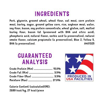 Premios para perros con forma de bloques de película de Minecraft con tocino y cecina, bolsa de 177 g