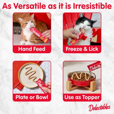 Delectables Squeeze Up Chicken Grain-Free Lickable Cat Treats, 0.5-oz tube, 32 count