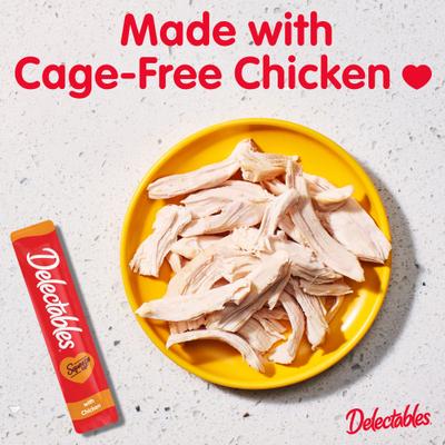 Delectables Squeeze Up Chicken Grain-Free Lickable Cat Treats, 0.5-oz tube, 32 count