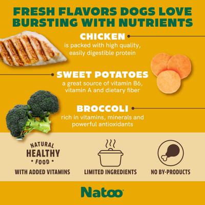 Chicken with Sweet Potato & Broccoli Limited Ingredient Dog Food Topper, 3-oz pouch, case of 20