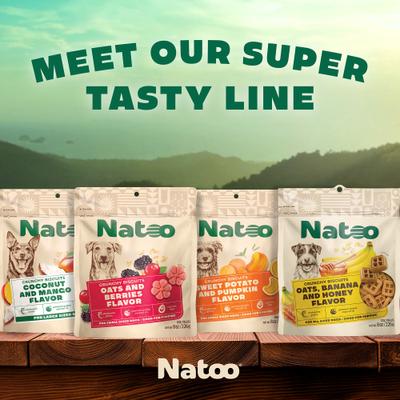 Oats, Banana & Honey Crunchy Biscuit Dog Treats, 8-oz bag