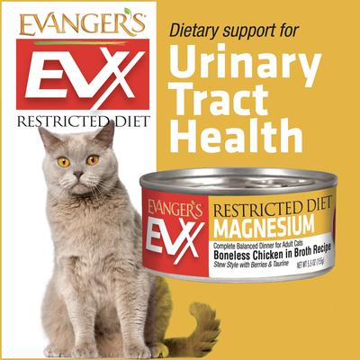 EVX Restricted Diet Urinary Tract Boneless Chicken Stew Wet Cat Food, 5.5-oz can, case of 24