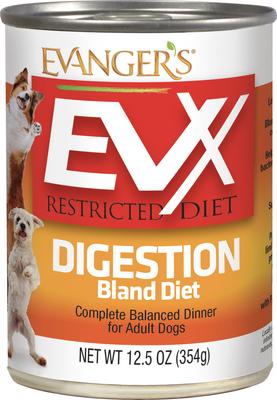 EVX Restricted Diet Digestion Bland Diet Chicken Flavor Pate Wet Dog Food, 12.5-oz can, case of 12