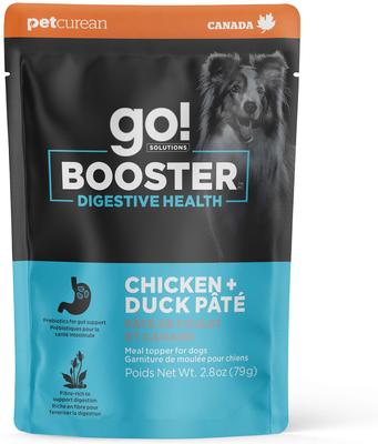 Booster Digestive Health Chicken & Duck Pate Wet Dog Food, 2.8-oz pouch, 12 count