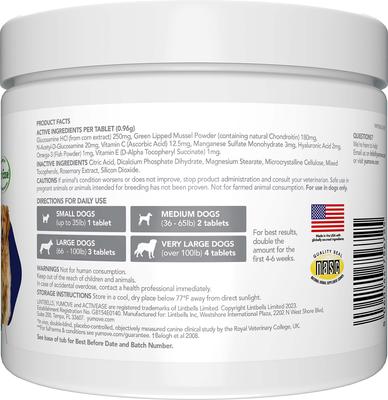 YuMOVE Plus Chewable Tablet Extra Strength Joint Supplement for Dogs, 240 count