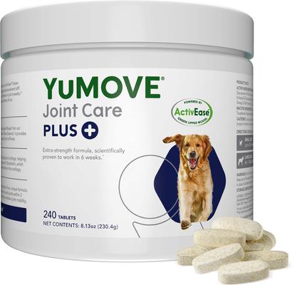 YuMOVE Plus Chewable Tablet Extra Strength Joint Supplement for Dogs, 240 count