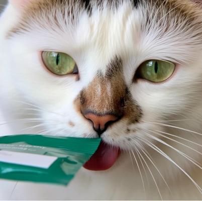 Seafood with Wild-Caught Tuna & Oceanfish Human-Grade Lickable Cat Treats, 6.76-oz pouch, 16 count