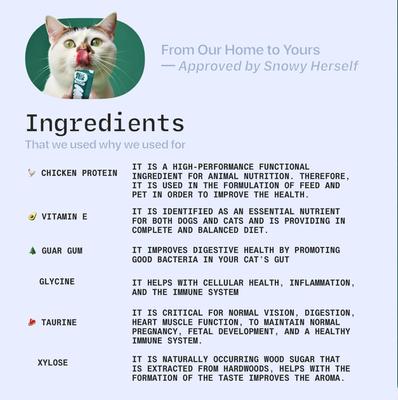 Seafood with Wild-Caught Tuna & Oceanfish Human-Grade Lickable Cat Treats, 6.76-oz pouch, 16 count