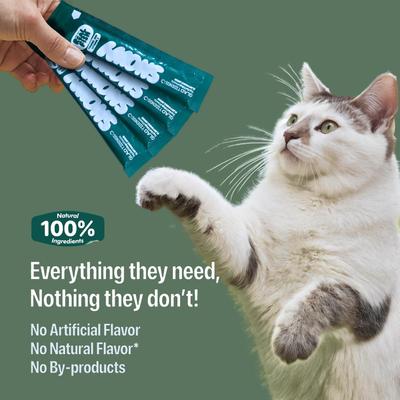 Seafood with Wild-Caught Tuna & Oceanfish Human-Grade Lickable Cat Treats, 6.76-oz pouch, 16 count