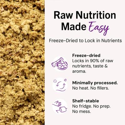 Marie's Magical Dinner Dust - Alimento crudo liofilizado para gatos con receta de pollo sin jaula, bolsa de 7 oz