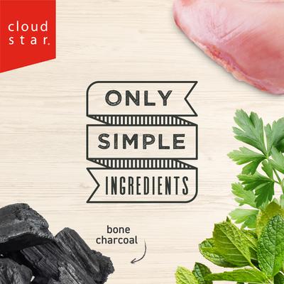 Wag More Bark Less Dental Chicken, Bone Charcoal, Parsley, Peppermint Crunchy Dog Treats, 14-oz box