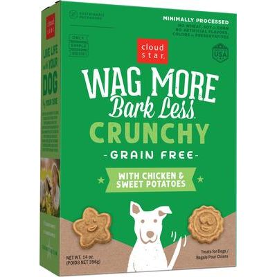 Wag More Bark Less Grain-Free Assorted Flavors Crunchy Dog Treats, 14-oz box