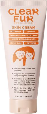 Hot Spots & Itchiness Skin Cream Wound Care for Dogs, Cats Small Pets & Horses, 2-oz tube