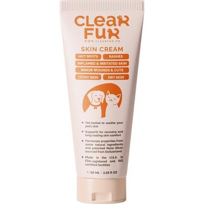 Crema para puntos calientes y picazón en la piel, cuidado de heridas para perros, gatos, mascotas pequeñas y caballos, tubo de 2 oz