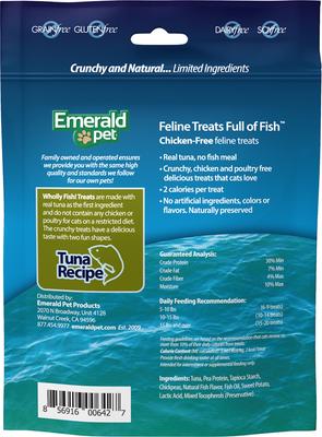 Wholly Fish! Tuna Recipe Cat Treats, 3-oz bag