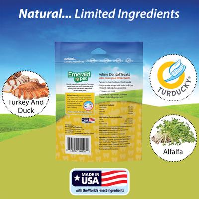 Feline Dental Treats with Turducky Cat Treats, 3-oz bag