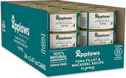 Tuna & Shrimp in Gravy Limited Ingredient Canned Wet Cat Food, 2.47-oz can, case of 24