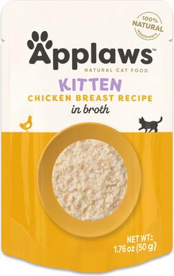 Kitten Chicken Breast in Broth Grain-Free Wet Cat Food, 1.76-oz pouch, case of 12