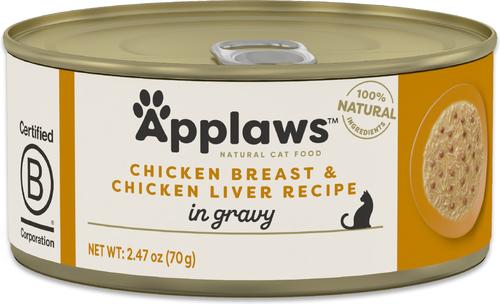 Chicken & Liver in Gravy Grain-Free Wet Cat Food, 2.47-oz can, case of 24